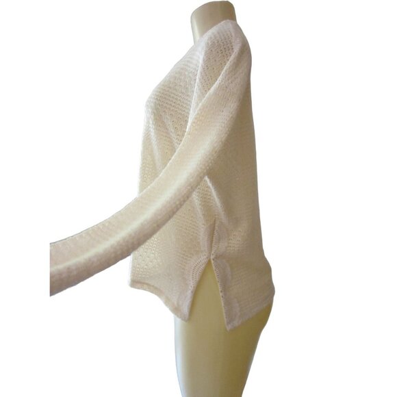 New w Tags, Jolt Neon Moon Cream Color Long Sleeve Knit Sweater in Sz Large - Picture 3 of 5